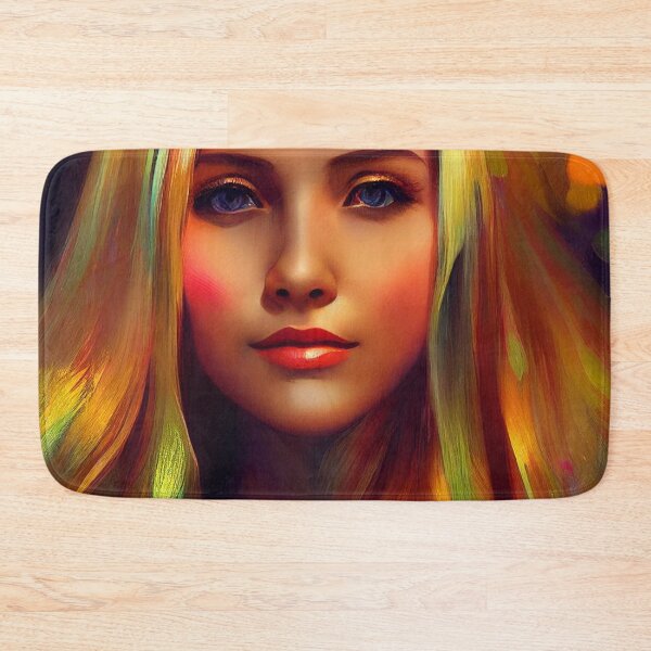 Item preview, a digital painting of a woman's face designed and sold by DesignAtYO.