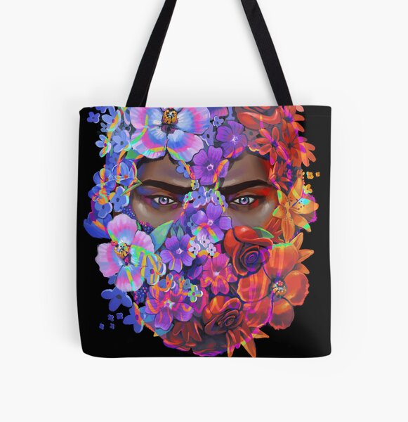 Flowers for the Living All Over Print Tote Bag
