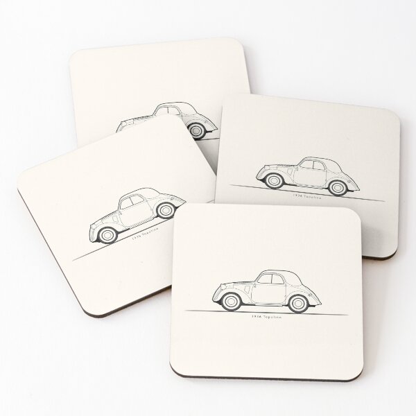 Item preview, 1936 Topolino (black on white) designed and sold by anuaramir.