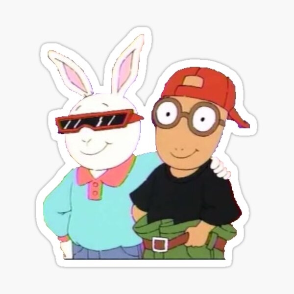 arthur and buster Sticker