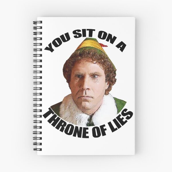 Item preview, TE SIENTAS EN UN TRONO DE MENTIRAS Buddy the Elf Christmas Movie cita de Will Ferrell designed and sold by starkle.