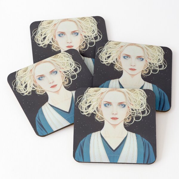 Item preview, a painting of a woman with blonde hair and blue eyes designed and sold by DesignAtYO.