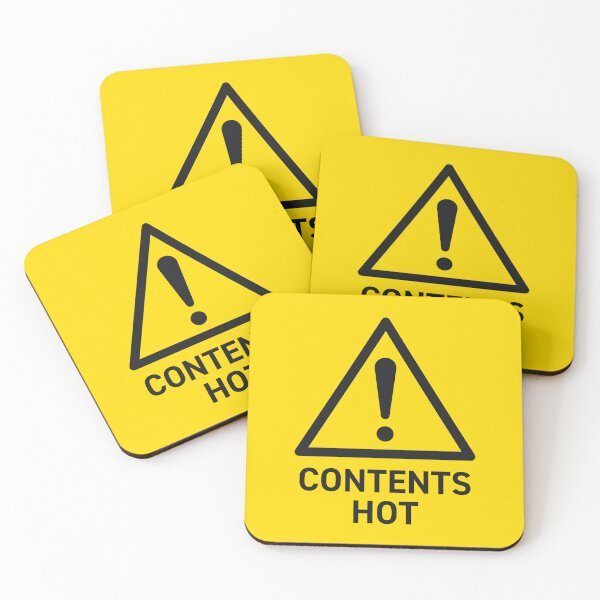Item preview, Contents Hot Safety Warning Sign designed and sold by VoodooCircus.