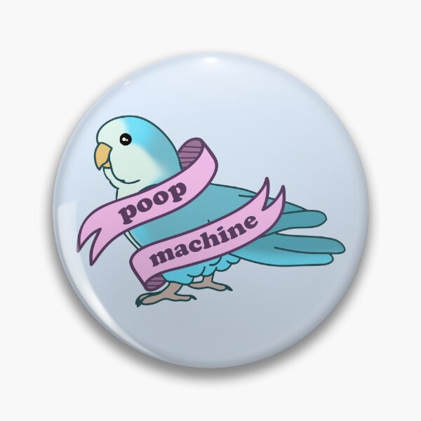 Item preview, Blue Monk Parakeet - Poop Machine designed and sold by FandomizedRose.