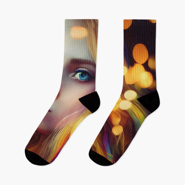 Item preview, a painting of a woman with blue eyes designed and sold by DesignAtYO.