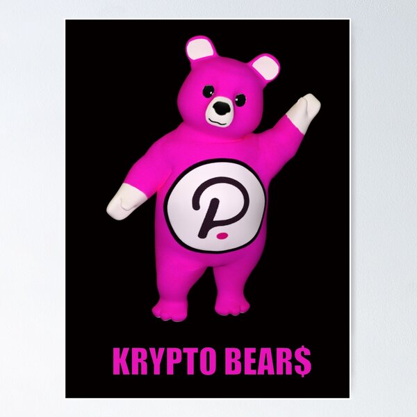 Artikel-Vorschau von KRYPTO BEAR$ Gepunkteter Bär winkt, designt und verkauft von ToxicHoney.