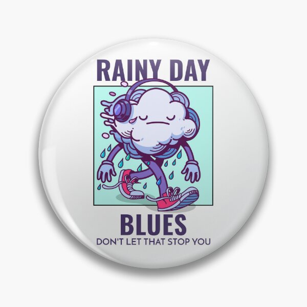 Item preview, Rainy Day Blues Don't Let That Stop You designed and sold by crazydotdesigns.