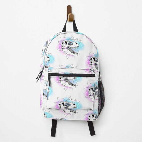 Item preview, T-rex Skull with watercolour background designed and sold by Kody Burns.