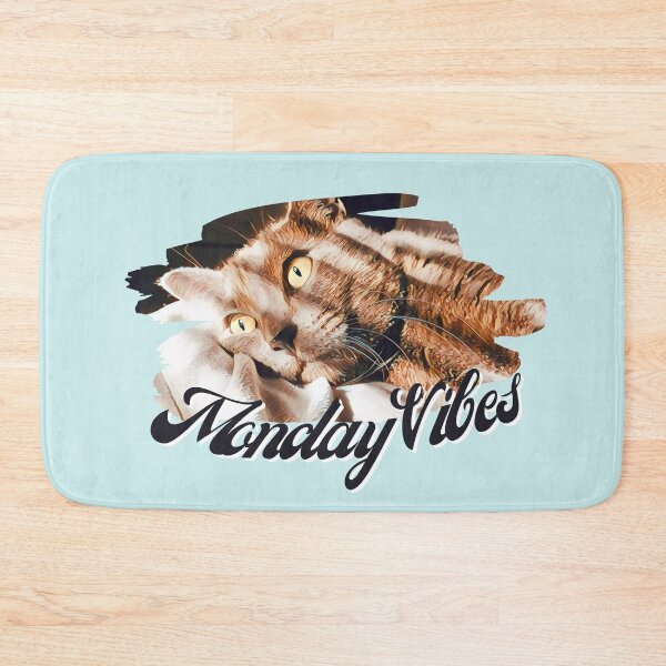 Item preview, Monday Vibes Cat Print. For a cat lover, for a co worker, for a Monday hater. designed and sold by Wentoo.