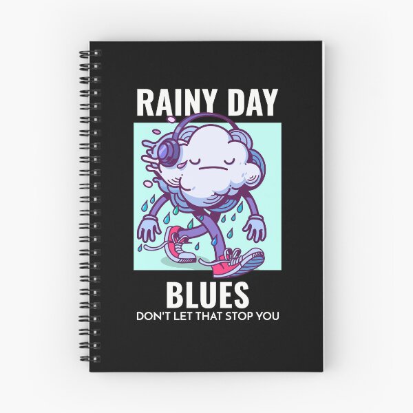 Item preview, Rainy Day Blues, Don't LetTthat Stop You designed and sold by crazydotdesigns.