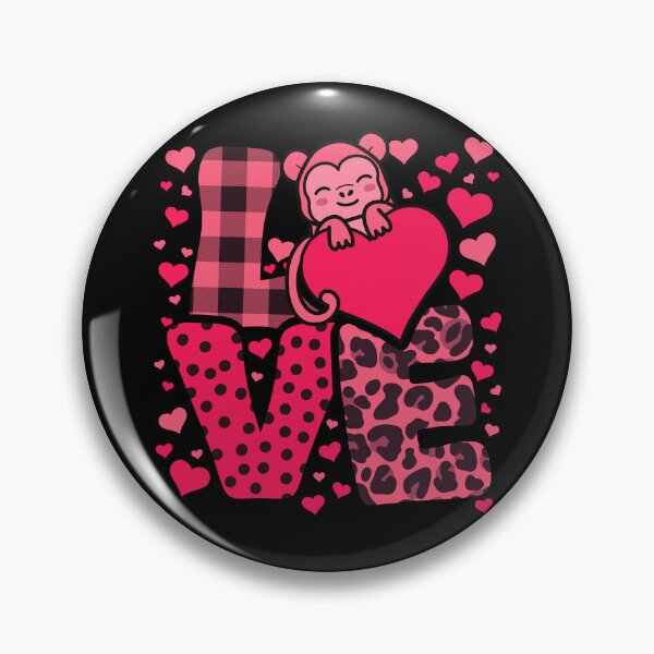 Item preview, Cute Kawaii Valentine Monkey Love Hearts Valentines Day designed and sold by JokeGysen.