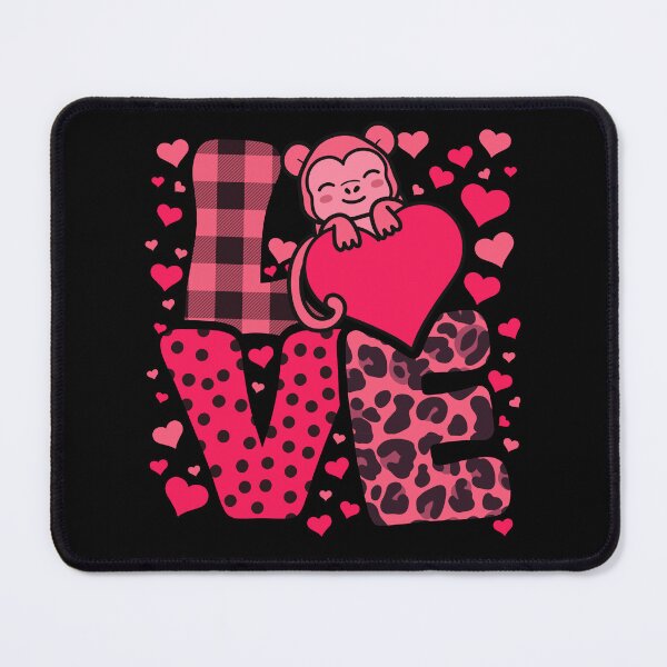 Item preview, Cute Kawaii Valentine Monkey Love Hearts Valentines Day designed and sold by JokeGysen.