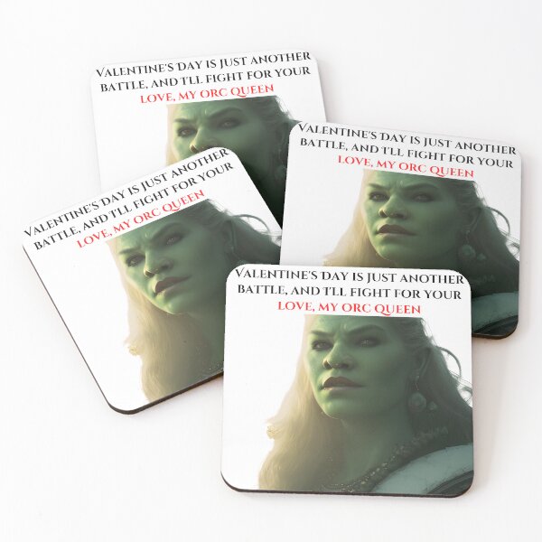 Item preview, Funny Fantasy Orc Beauty - Valentines day 2023 Fantasy Art concept designed and sold by Soul-Crumbs.