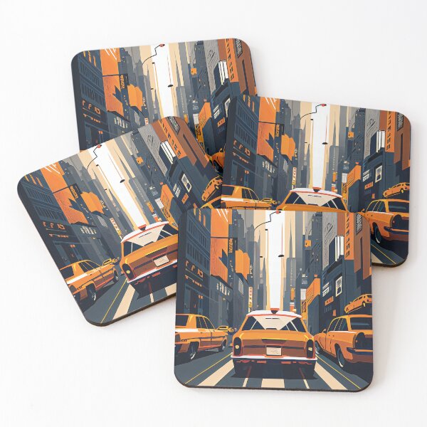 Item preview, Yellow Taxi on a New York Street designed and sold by fi-generations.