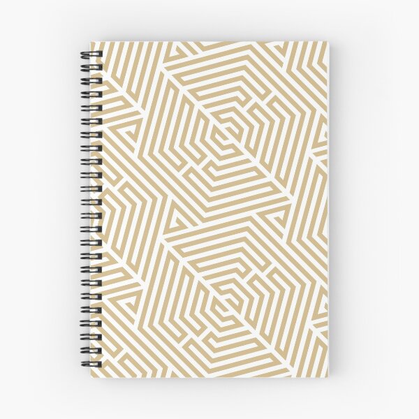 Item preview, Abstract Geometric Gold Maze Pattern designed and sold by BlueRockDesigns.