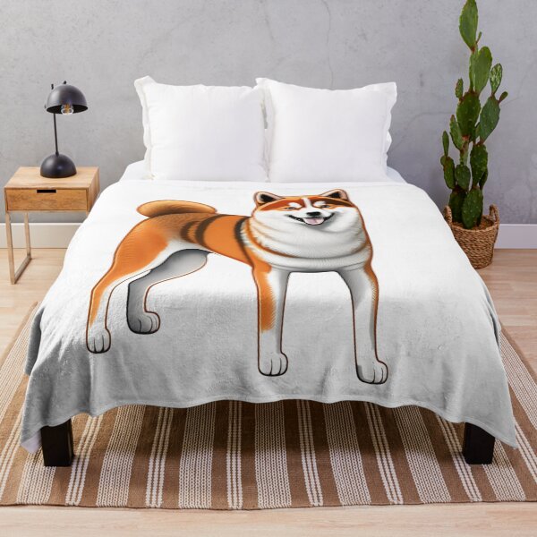 Item preview, Joyful Shiba Inu White Vector Art designed and sold by Ellen Davis.