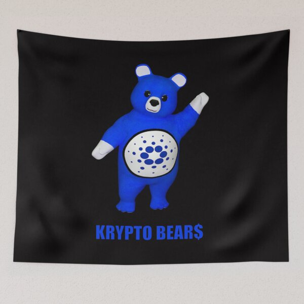 Artikelvorschau, KRYPTO BEAR$ Cardano Bär winkt entworfen und verkauft von ToxicHoney.