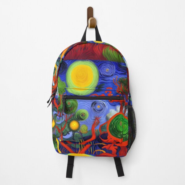 Item preview, Fantasy Jungle Abstract Acrylic Painting Rainbow Multi Color designed and sold by theWeppen.