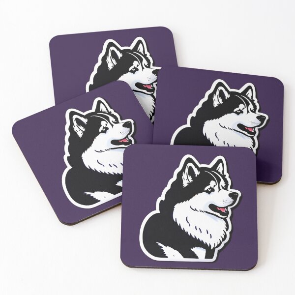 Item preview, Majestic Alaskan Malamute Purple Vector Art designed and sold by Ellen Davis.