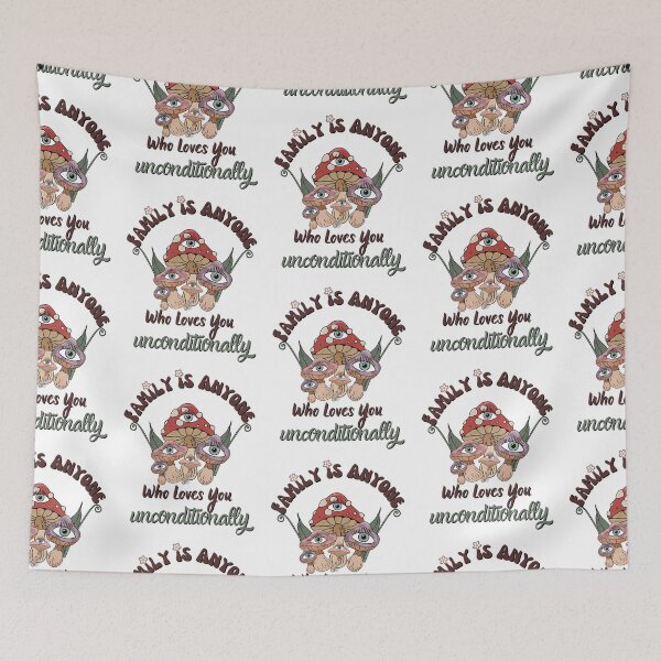 Item preview,  Family is Anyone Who Loves You Unconditionally - Retro White designed and sold by SiYDesigns.