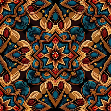 Vorschaubild zum Design Formal Vivid Western Pattern Digital Painting von CodeAndColors