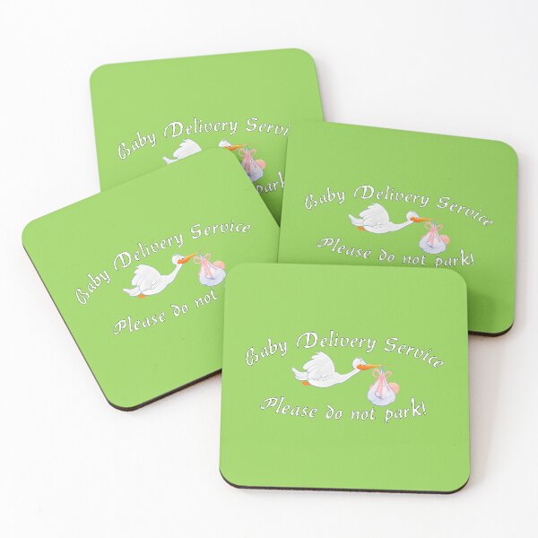 Item preview, Baby Delivery Service | Please do not park! Funny midwife birth stork with baby | Version in English designed and sold by sopfanna.