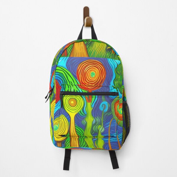 Item preview, Abstract Swirls Acrylic Painting Rainbow Multi Color designed and sold by theWeppen.