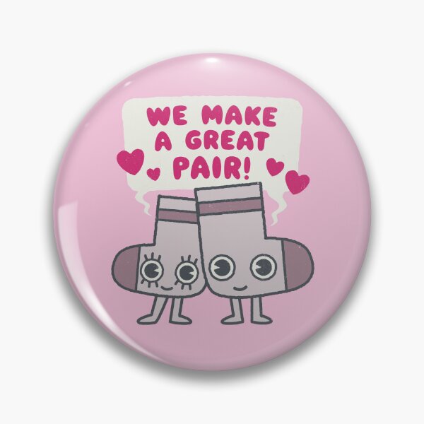 Item preview, We Make a Great Pair! - Socks Lovers Valentines  designed and sold by WeirdPunderful.