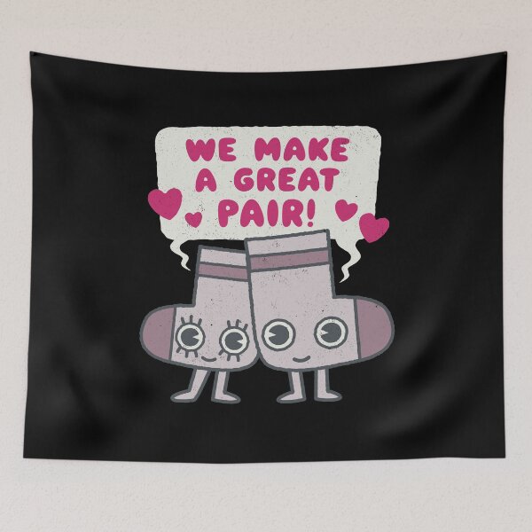 Item preview, We Make a Great Pair! - Socks Lovers Valentines  designed and sold by WeirdPunderful.
