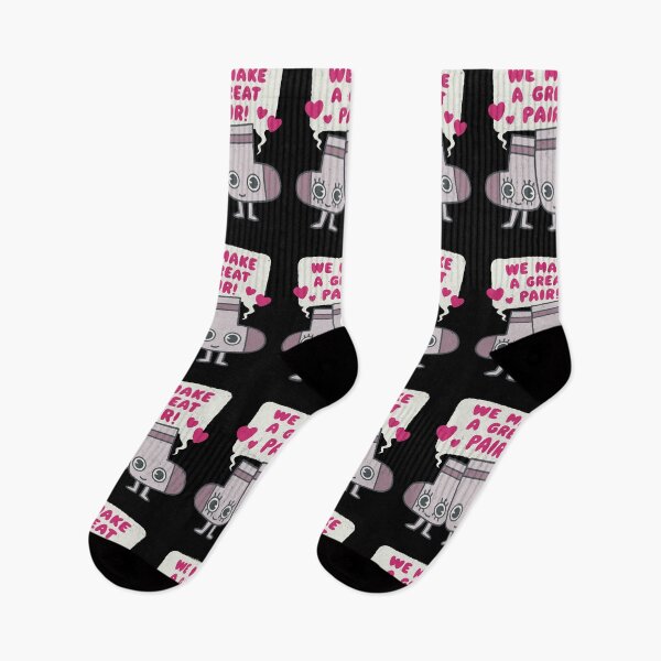 Item preview, We Make a Great Pair! - Socks Lovers Valentines  designed and sold by WeirdPunderful.