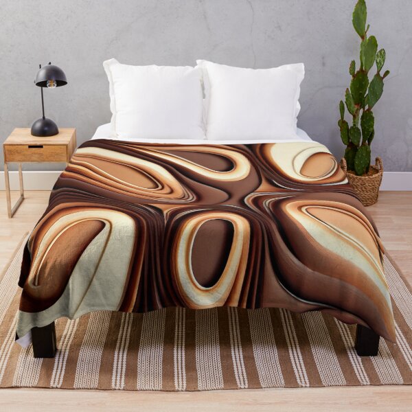Item preview, Contemporary Ceramic Brown Energetic Contemporary Pattern Digital Painting designed and sold by CodeAndColors.