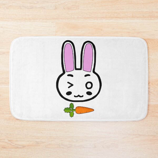 Item preview, Cute bunny with carrot wink designed and sold by AmonRa16.