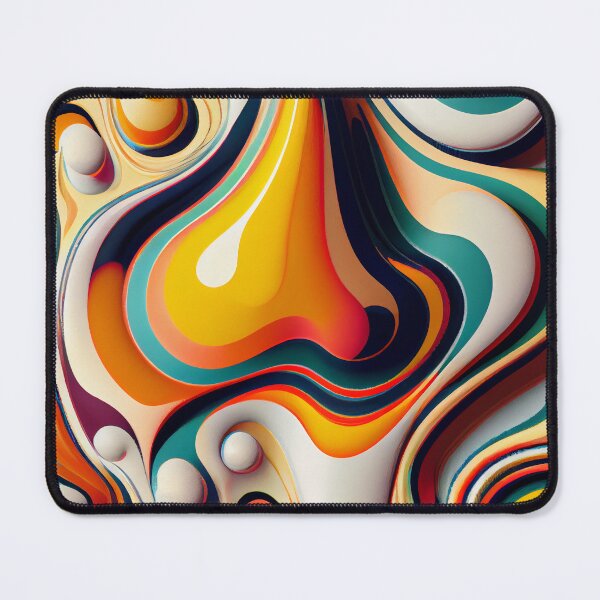 Item preview, Flat Fluid Brilliant Eclectic Pattern Digital Painting designed and sold by CodeAndColors.