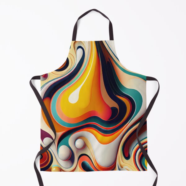 Item preview, Flat Fluid Brilliant Eclectic Pattern Digital Painting designed and sold by CodeAndColors.