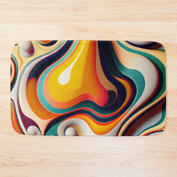 Item preview, Flat Fluid Brilliant Eclectic Pattern Digital Painting designed and sold by CodeAndColors.