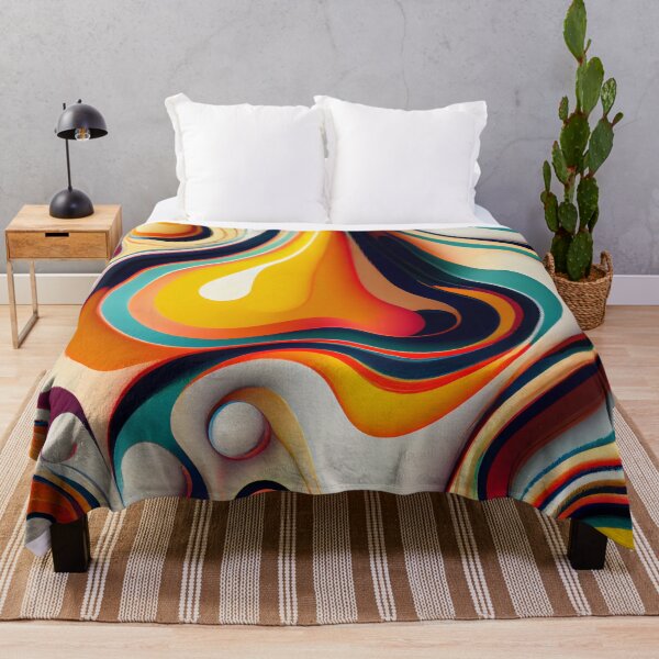 Item preview, Flat Fluid Brilliant Eclectic Pattern Digital Painting designed and sold by CodeAndColors.