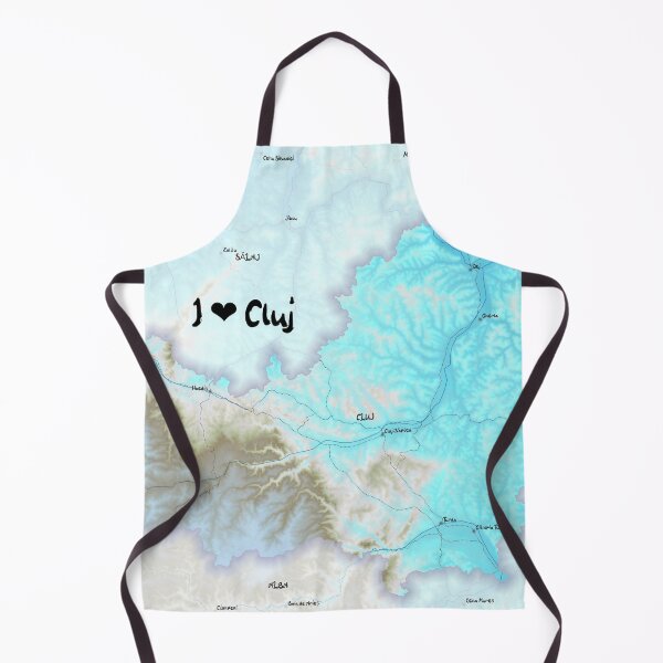 Item preview, Cluj County Map, România designed and sold by maptheclouds.