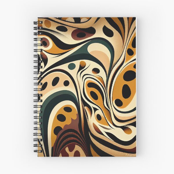 Item preview, Dynamic Organic Animal Print Pattern Digital Painting designed and sold by CodeAndColors.