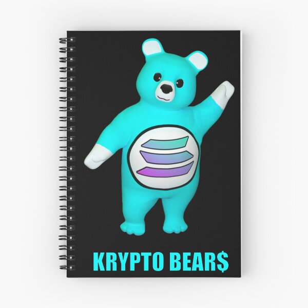Artikelvorschau, KRYPTO BEAR$ Solana Bär winkt entworfen und verkauft von ToxicHoney.