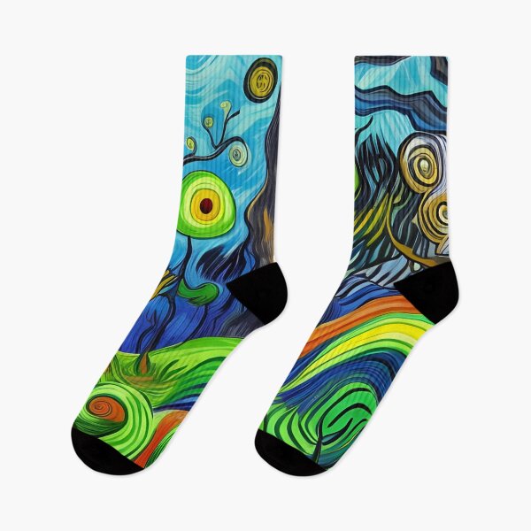 Item preview, Surreal Forest Acrylic Painting Rainbow Multi Color designed and sold by theWeppen.