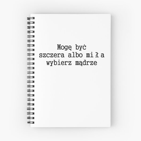 Item preview, Mogę być szczera albo miła - Śmieszny tekst po polsku - cytat - po polsku - Polska designed and sold by ToMyPolacy.