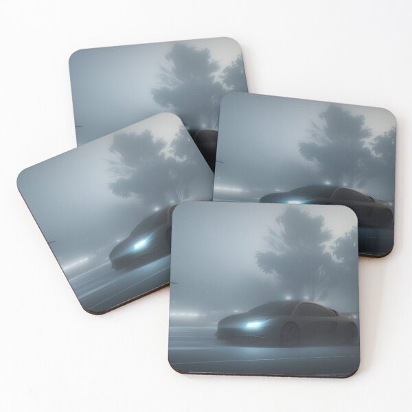 Item preview, Sports car in the fog designed and sold by MIGSZ.