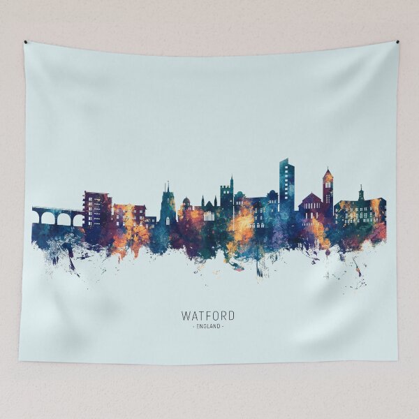 Item preview, Watford England Skyline designed and sold by ArtPrints.