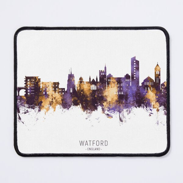 Item preview, Watford England Skyline designed and sold by ArtPrints.