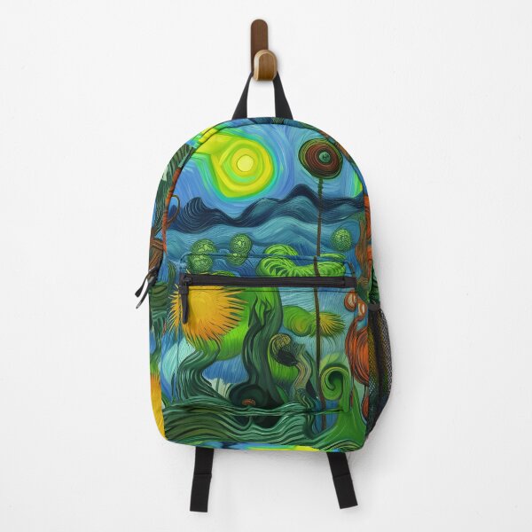 Item preview, Fantasy Forest Acrylic Painting Rainbow Multi Color designed and sold by theWeppen.