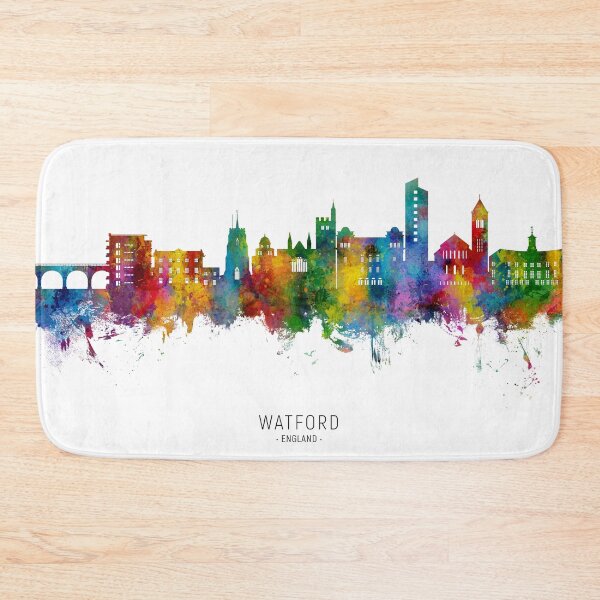 Item preview, Watford England Skyline designed and sold by ArtPrints.