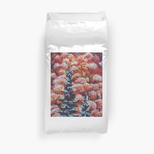 Harmony Between Fall and Winter Duvet Cover