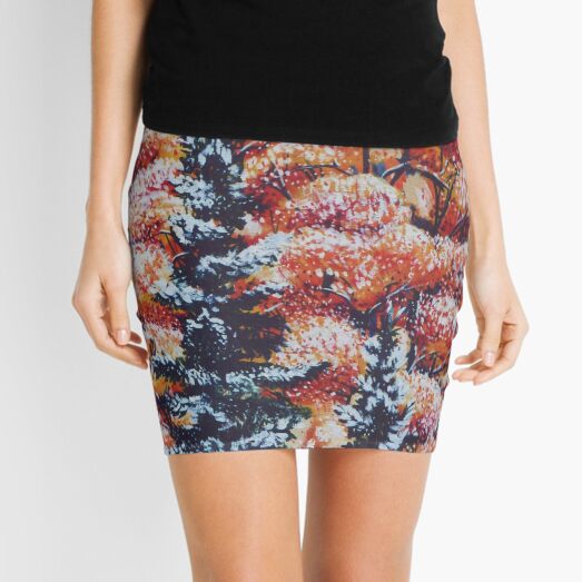 Harmony Between Fall and Winter Mini Skirt