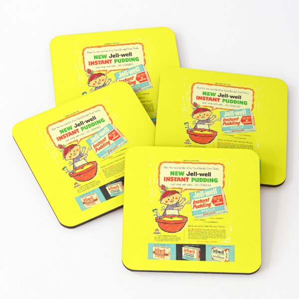 Item preview, GELATIN PUDDING - DESSERT - ADVERT designed and sold by ThrowbackAds.