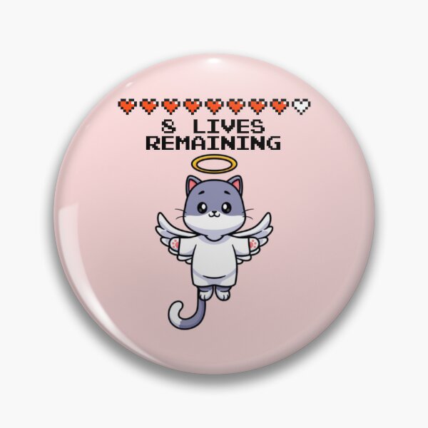 Item preview, 8 Lives Remaining Funny Cat Meme designed and sold by everything4eva.